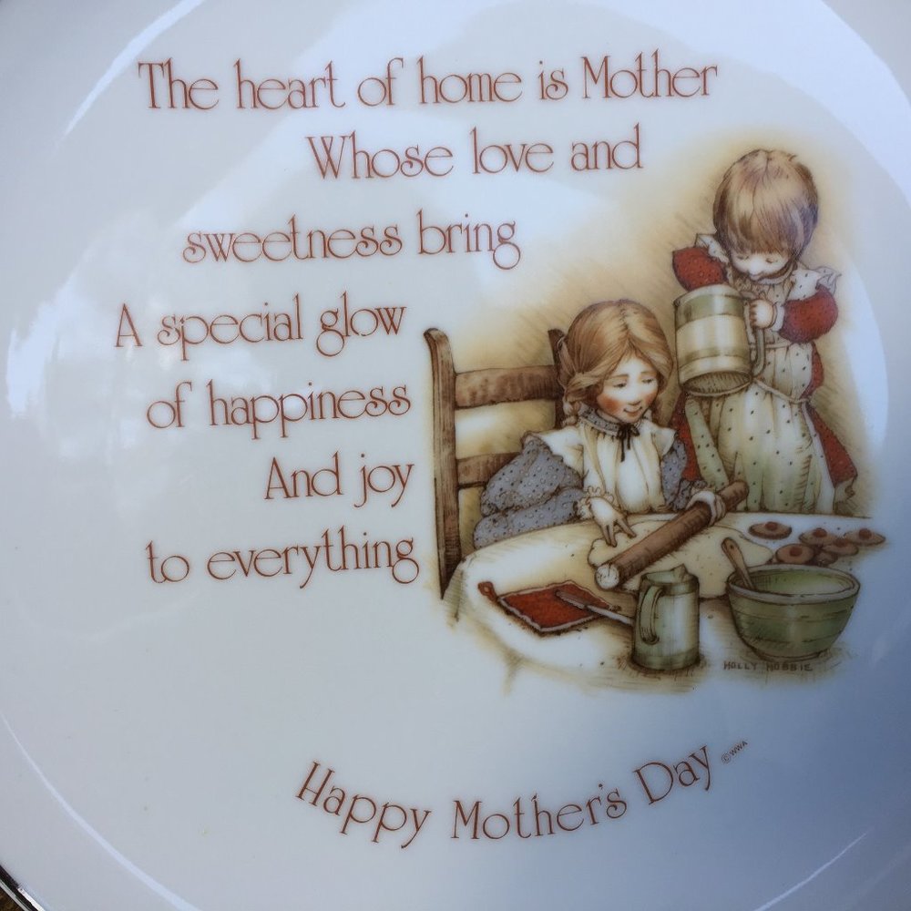 Lot of 2 - Holly Hobbie Mother's Day Collector's Plate